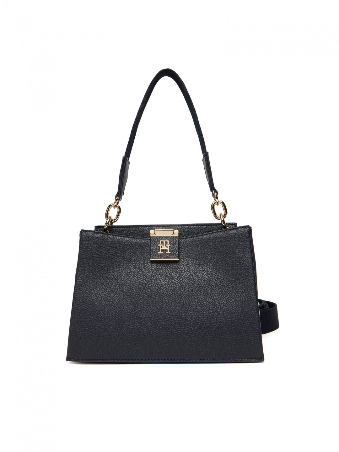 Tommy Hilfiger Kabelka Th Her Med Satchel Corp AW0AW17830 Tmavomodrá